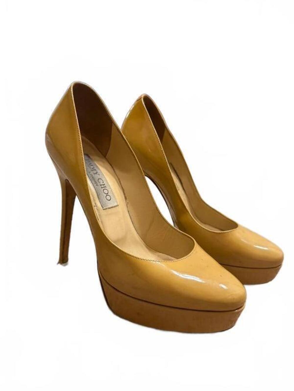 Jimmy Choo Yellow Patent Leather Platform Pumps Heels Size 36 $835